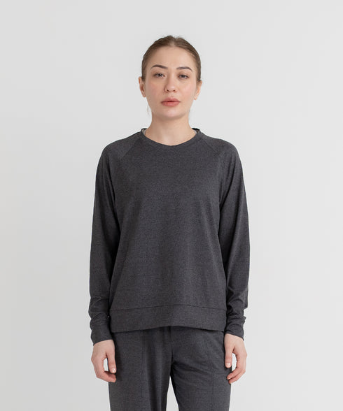 Women's B-Fit Raglan Melange Sweatshirt